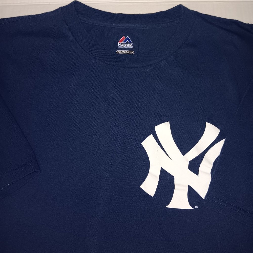 MAJESTIC NEW YORK YANKEES BASEBALL TEAM TEE SHIRT - Picture 1 of 9